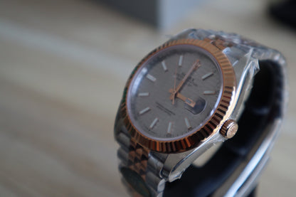 رولكس دايت جاست كلين - تو تون ٢٠٢٤ طبق الأصل طلاء ذهب عيار ١٨