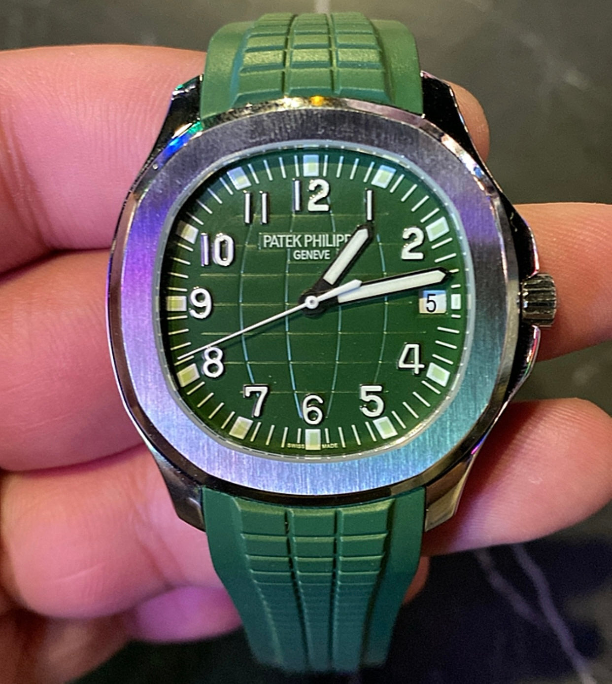 باتيك فيليب اكوا نوت ستراب جيشي و مينا جيشي طبق الأصل (صور حقيقية دون تعديل)