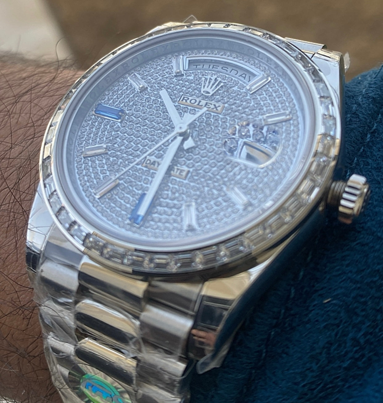 رولكس داي ديت باڤيدكلين طبق الاصل ماكينة سويسري حبة واحدة في العراق