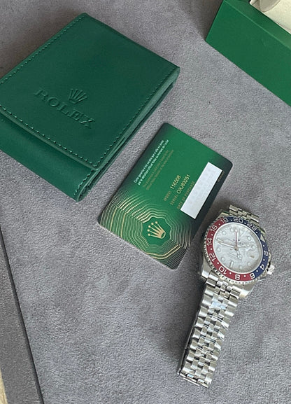 رولكس ببسي اصدار نادر مينا ماربل- الساعة كلين تعمل بجميع التعقيدات ماكينة سويسري نسبة تطابق ويا الاصلية