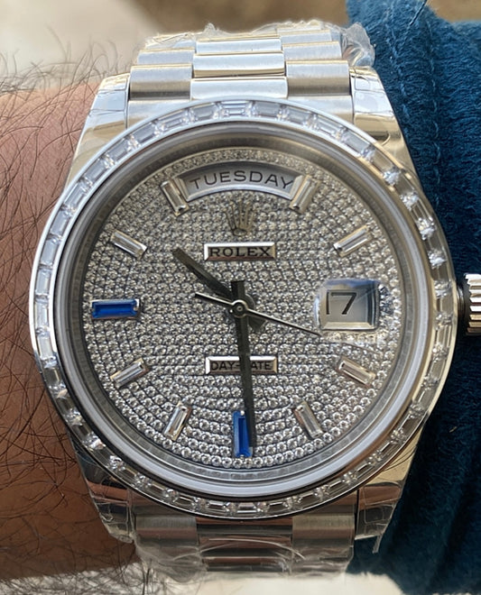 رولكس داي ديت باڤيدكلين طبق الاصل ماكينة سويسري حبة واحدة في العراق