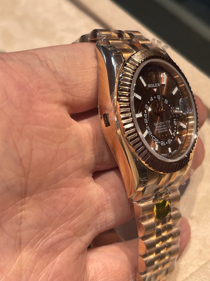 رولكس سكاي دويلر جوبلي روز جولد - كلين اعلى كوالتي