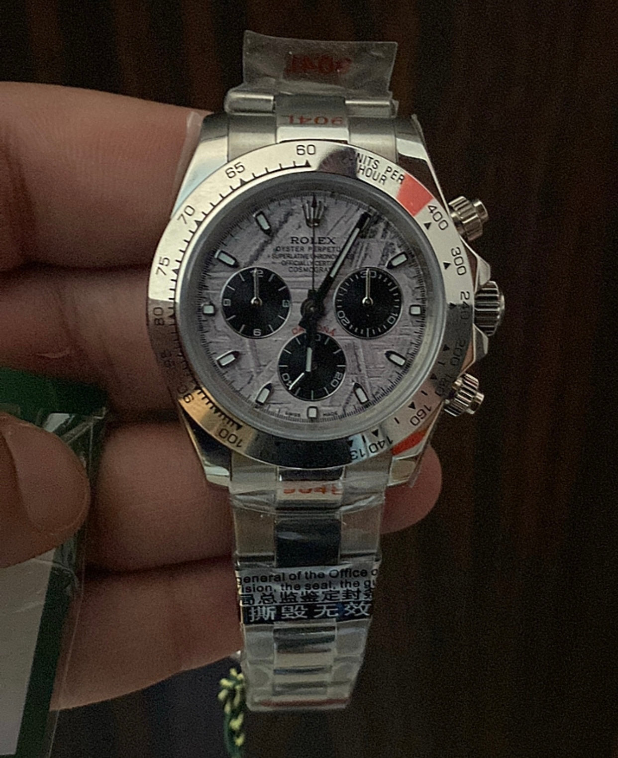 40 mm رولكس دايتونا كلين مينا ماربل - كلين طبق الأصل ماكينة سويسري  قطعة واحدة فقط
