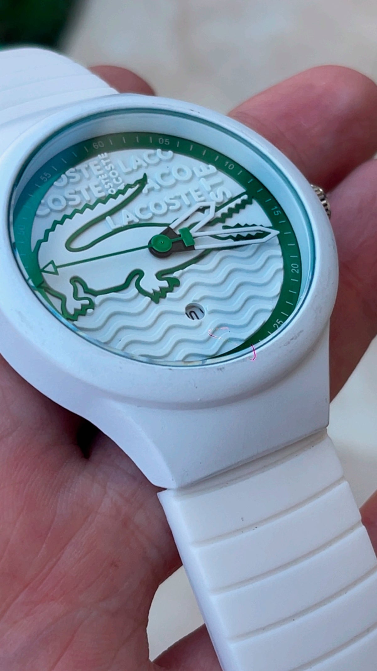 لاكوست وايت ربر
