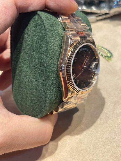 رولكس داي ديت كلين روز جولد سير بريزيدنشل