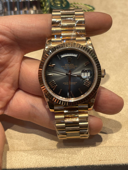 رولكس داي ديت كلين روز جولد سير بريزيدنشل