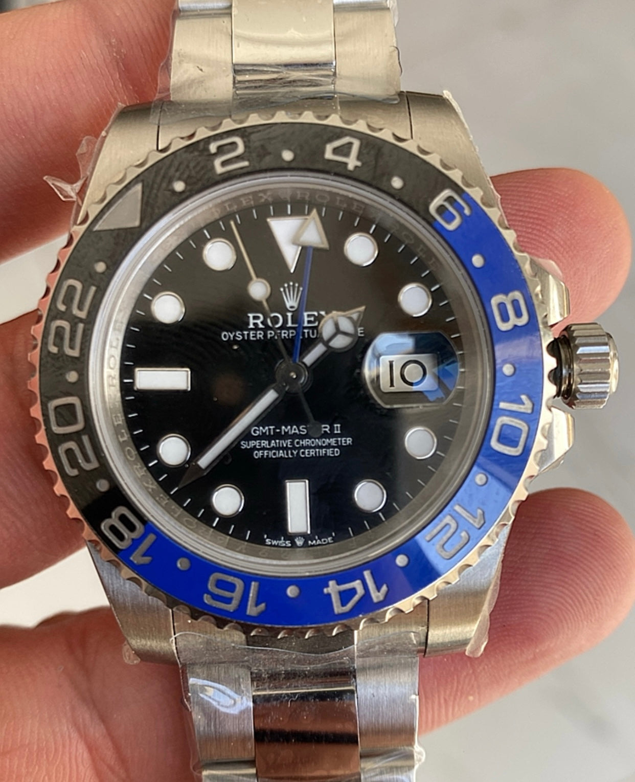 حبة واحدة فقط - رولكس جي ام تي باتمان كلين طبق الاصل