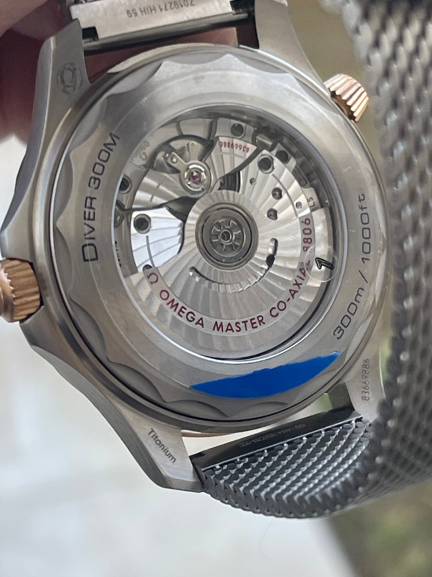 Omega sea master كلين طبق الأصل نسبه التطابق ١٠٠ بالمية تيتانيوم