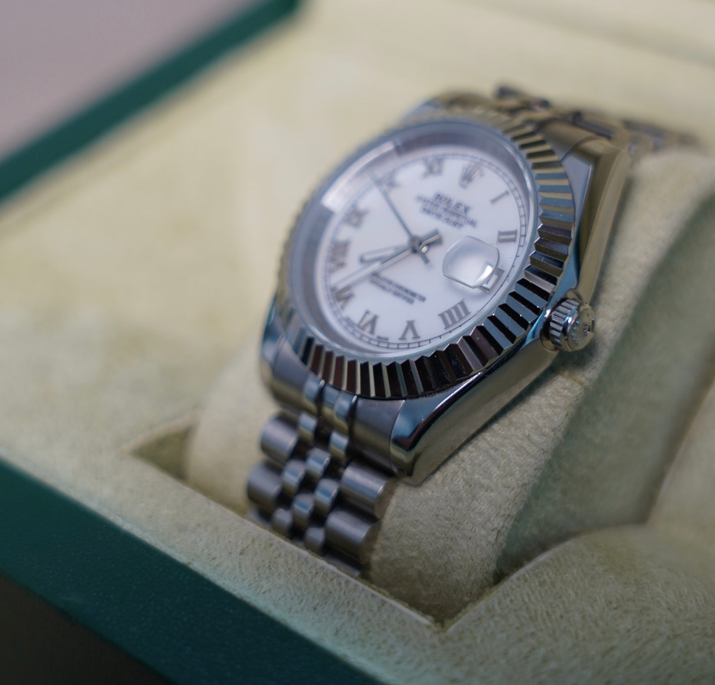 41 mm رولكس داي جست مينا صدف ابيض - الساعة نادرة متوفر قطعة واحدة كلين تايتل