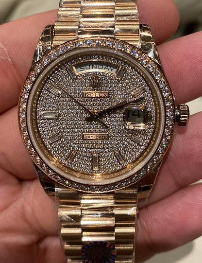 روليكس داي ديت مينا باڤيد - ساعة نادرة جدا - الساعة كليون طبق الاصل ماكينة سويسري (ووزجولد)