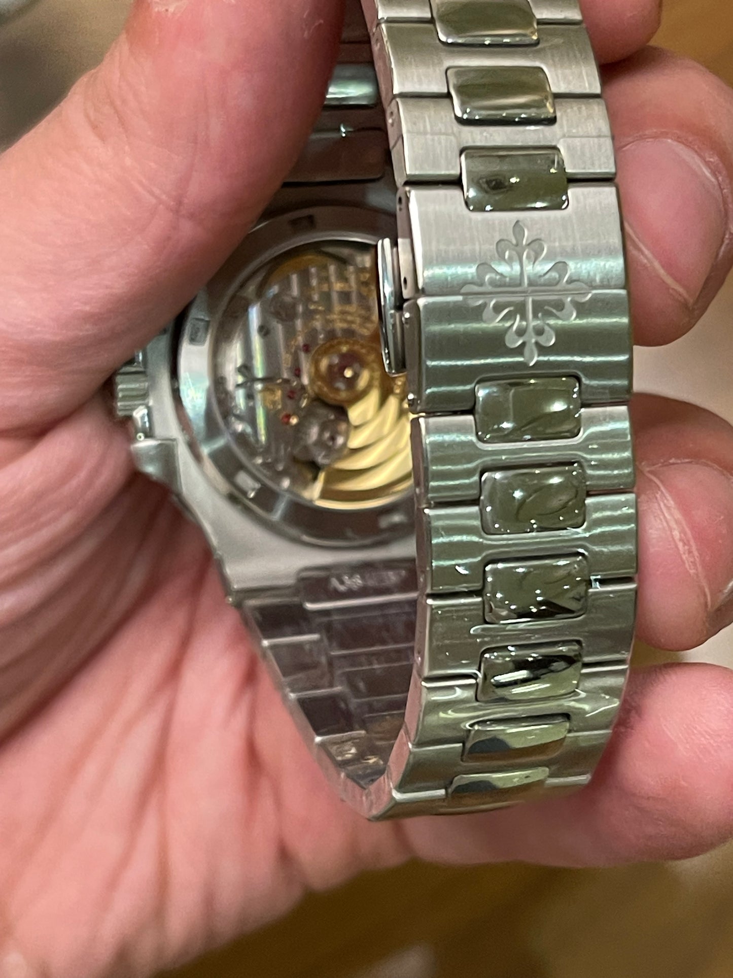 باتيك فيليب نوتلس نادرة جداً- مينا زيتوني بيزيل اوليڤ  زيتوني طبق الاصل اعلى جودة