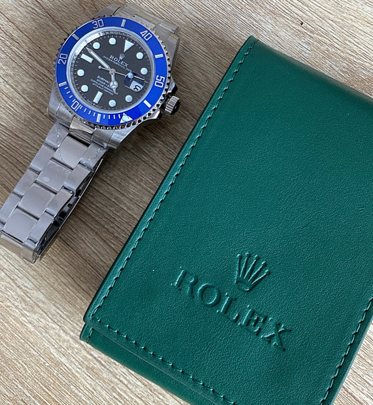 رولكس سابمارينر بيزل ازرق مينا اسود - ريفرنس حديد كلين طبق الأصل ماكينة سويسري