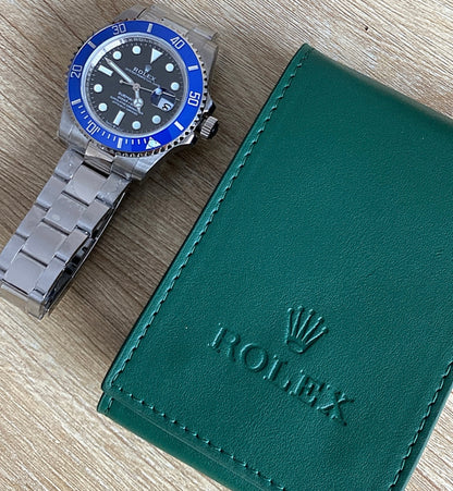 رولكس سابمارينر بيزل ازرق مينا اسود - ريفرنس حديد كلين طبق الأصل ماكينة سويسري