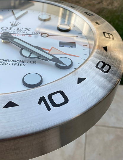 قسم رجال الاعمال - ساعة رولكس اكسبلورار للحائط - صناعة يدوية للمينا منفذ تاريخ و ارقام لومينوس مثّل ساعة اليد الاصلية