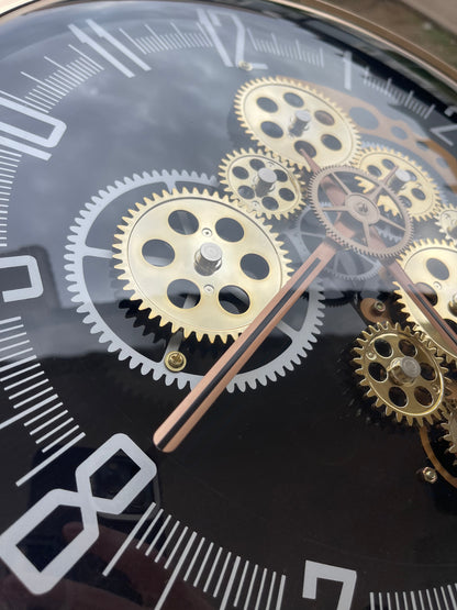 قسم رجال الأعمال ساعه حائط بتصميم كلاسيكي بمسننات تعمل بشكل كامل قطعه واحده فقط