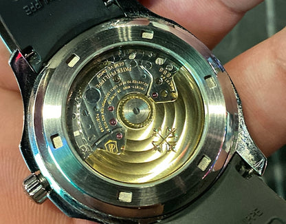 باتيك فيليب تكوا نوت ستراب اسود  طبق الأصل (صور حقيقية دون تعديل)