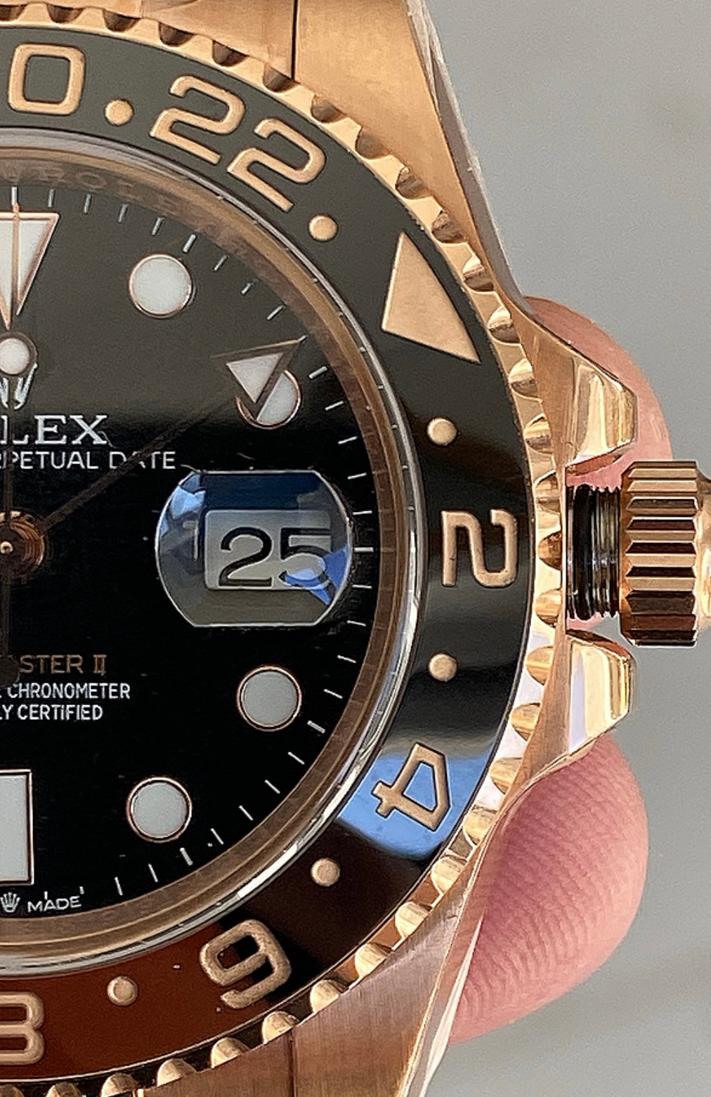 رولكس جي ام تي رووت بيير / كلين طبق الأصل ماكينة سويسري طبق الأصل حبة وتحدة