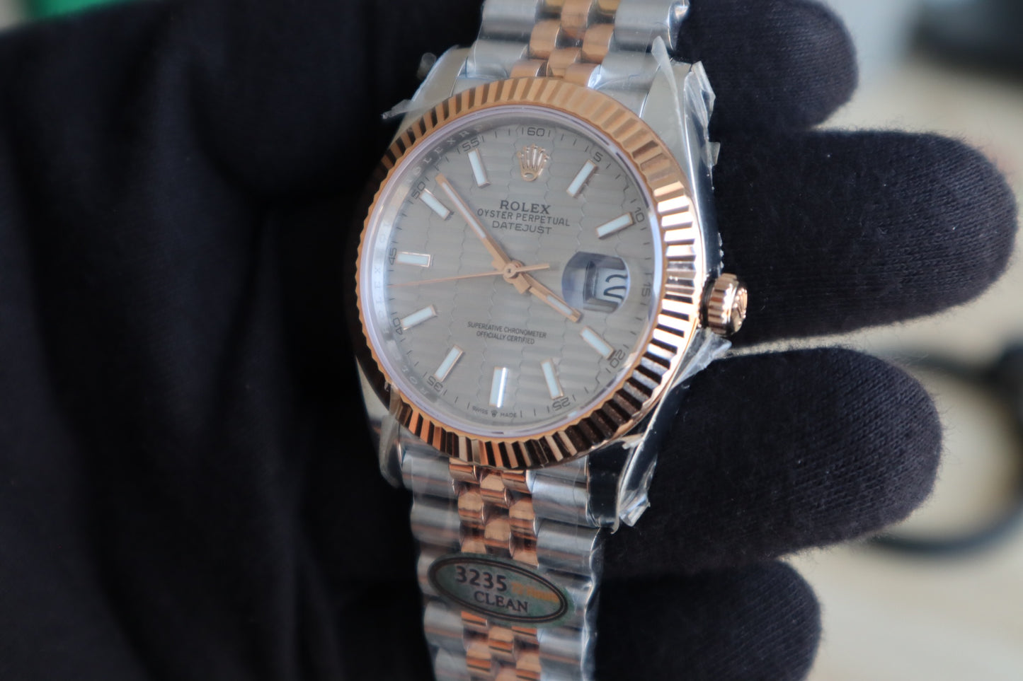 رولكس دايت جاست كلين - تو تون ٢٠٢٤ طبق الأصل طلاء ذهب عيار ١٨