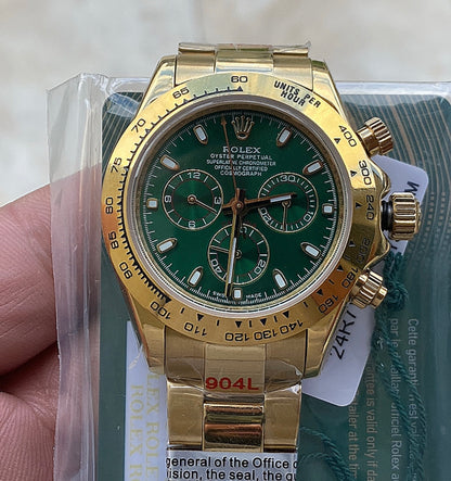 روليكس دايتونا جولد  مينا أخضر ٢٠٢٤ - كلين قطعة واحدة