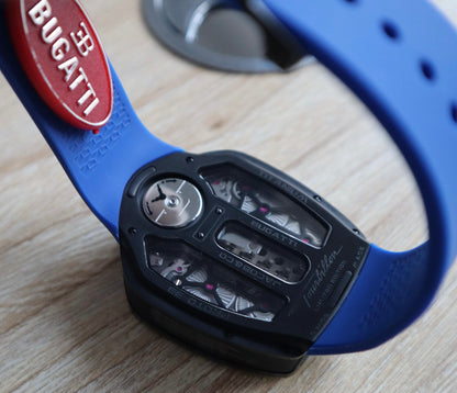 Jacob & Co - جاكوب بوجاتي شيريون كلين ستراب كحلي