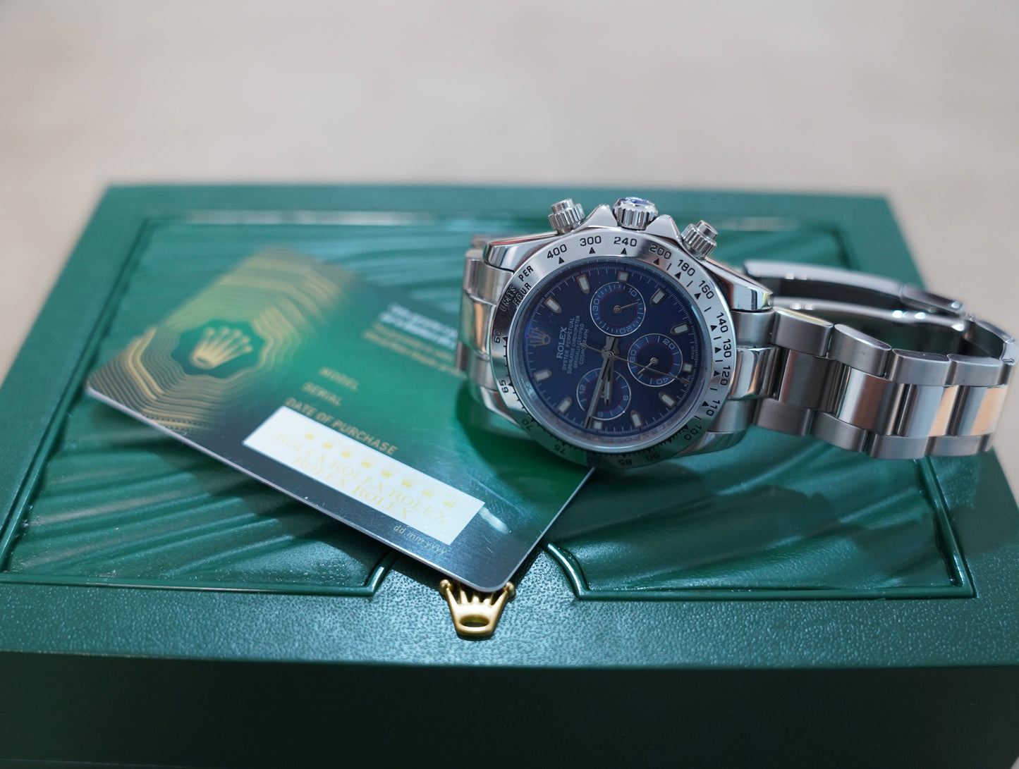 43 mm رولكس دايتونا تيتانيوم مينا اومبريه سوبر كواليتي