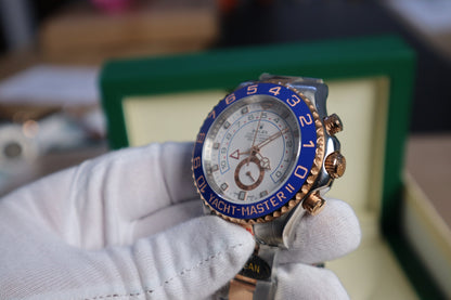 رولكس ياخت ماستر الاصدار الكلاسيكي 2023 تو تون روز جولد طلاء عبار 18 قطعة واحدة كلين