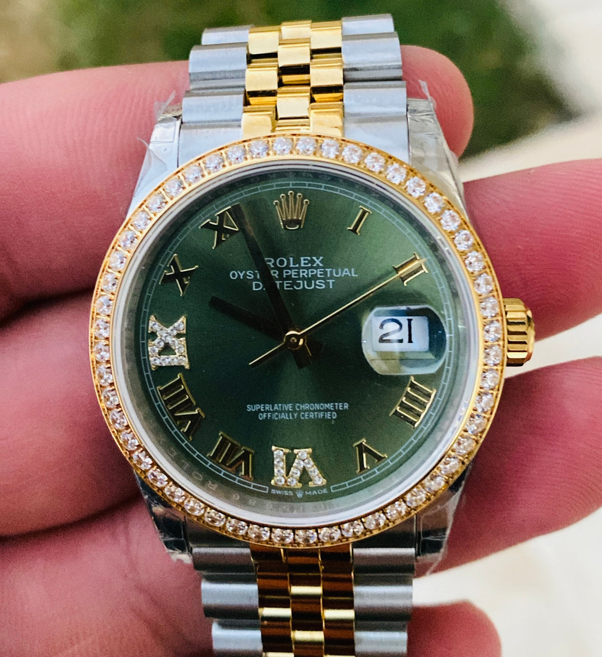 Rolex Datejust - حبة واحدة اوتوماتيك طبق الأصل لا يمكن تميزها و جميع الصور تصوير حقيقي للساعة مو من النت