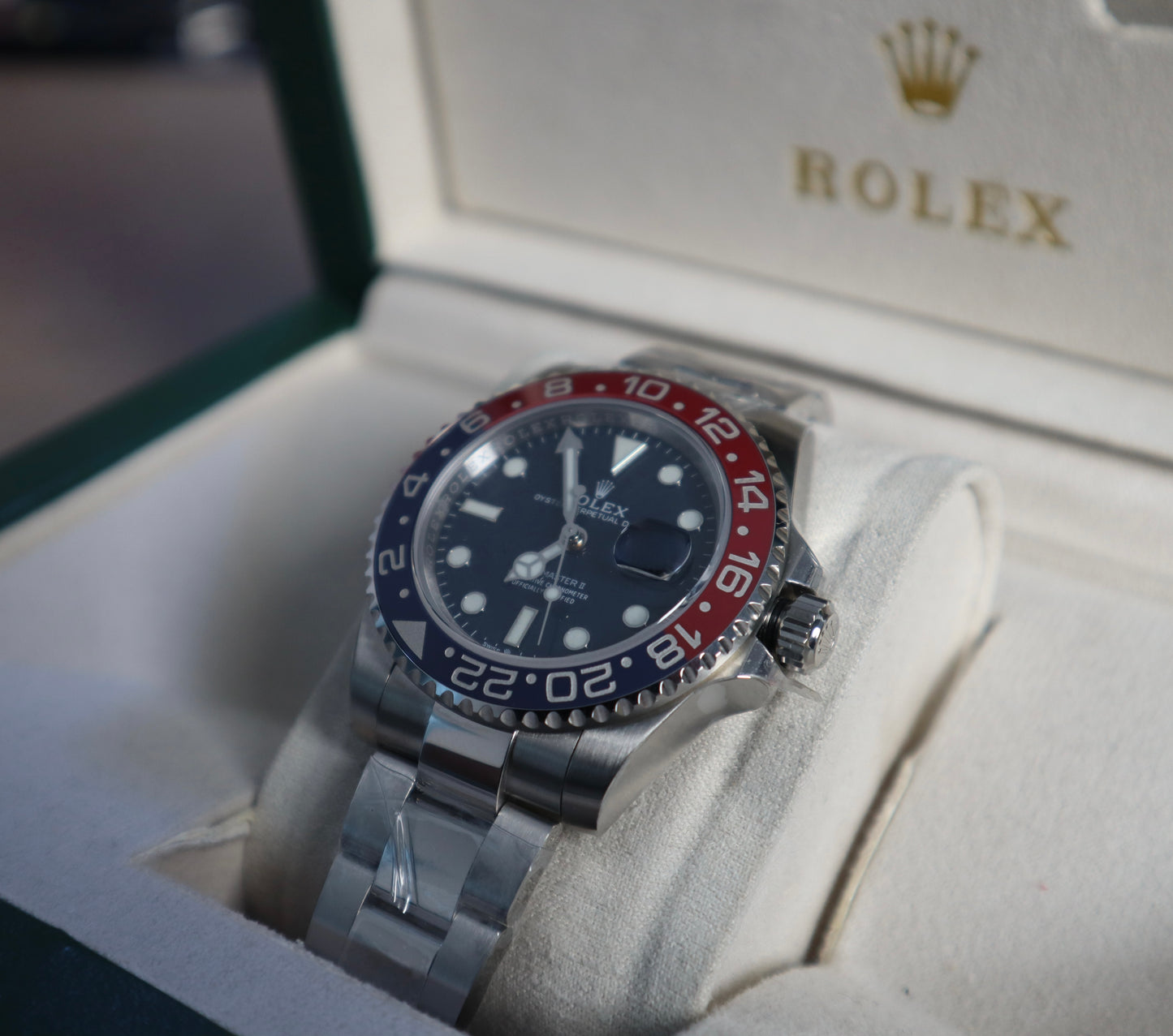 رولكس ببسي كلين - أويستر طبق الأصل سيراميك و ستانلس ٩٠٤ وماكينة سويسري