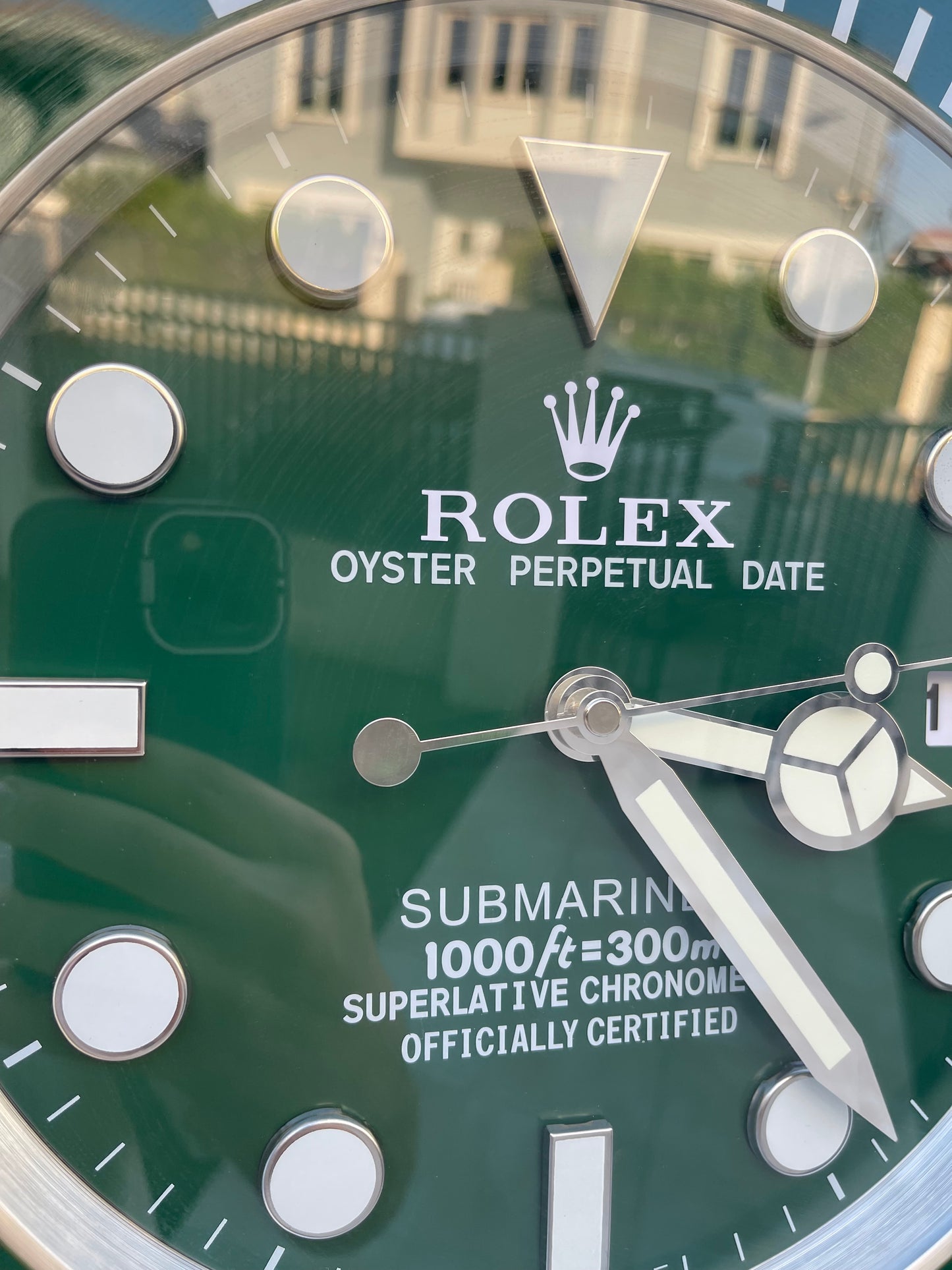 قسم رجال الاعمال - ساعة رولكس سابمارينار للحائط - صناعة يدوية للمينا منفذ تاريخ و ارقام لومينوس مثّل ساعة اليد الاصلية