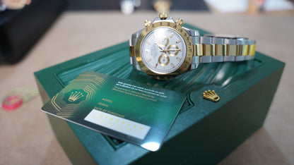 40 mm رولكس دايتونا ابيض و ذهبي سوبر كواليتي