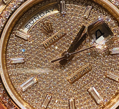 روليكس داي ديت مينا باڤيد - ساعة نادرة جدا - الساعة كليون طبق الاصل ماكينة سويسري (ووزجولد)