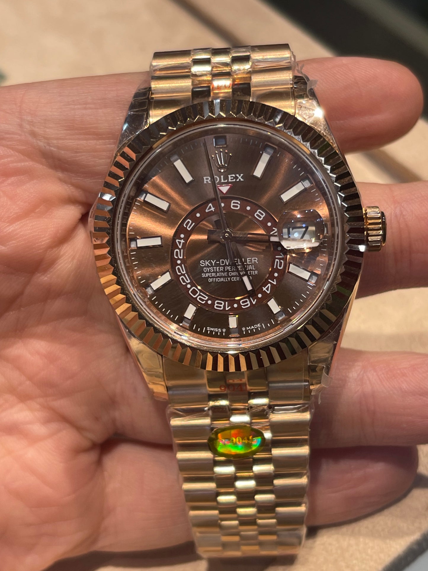 رولكس سكاي دويلر جوبلي روز جولد - كلين اعلى كوالتي