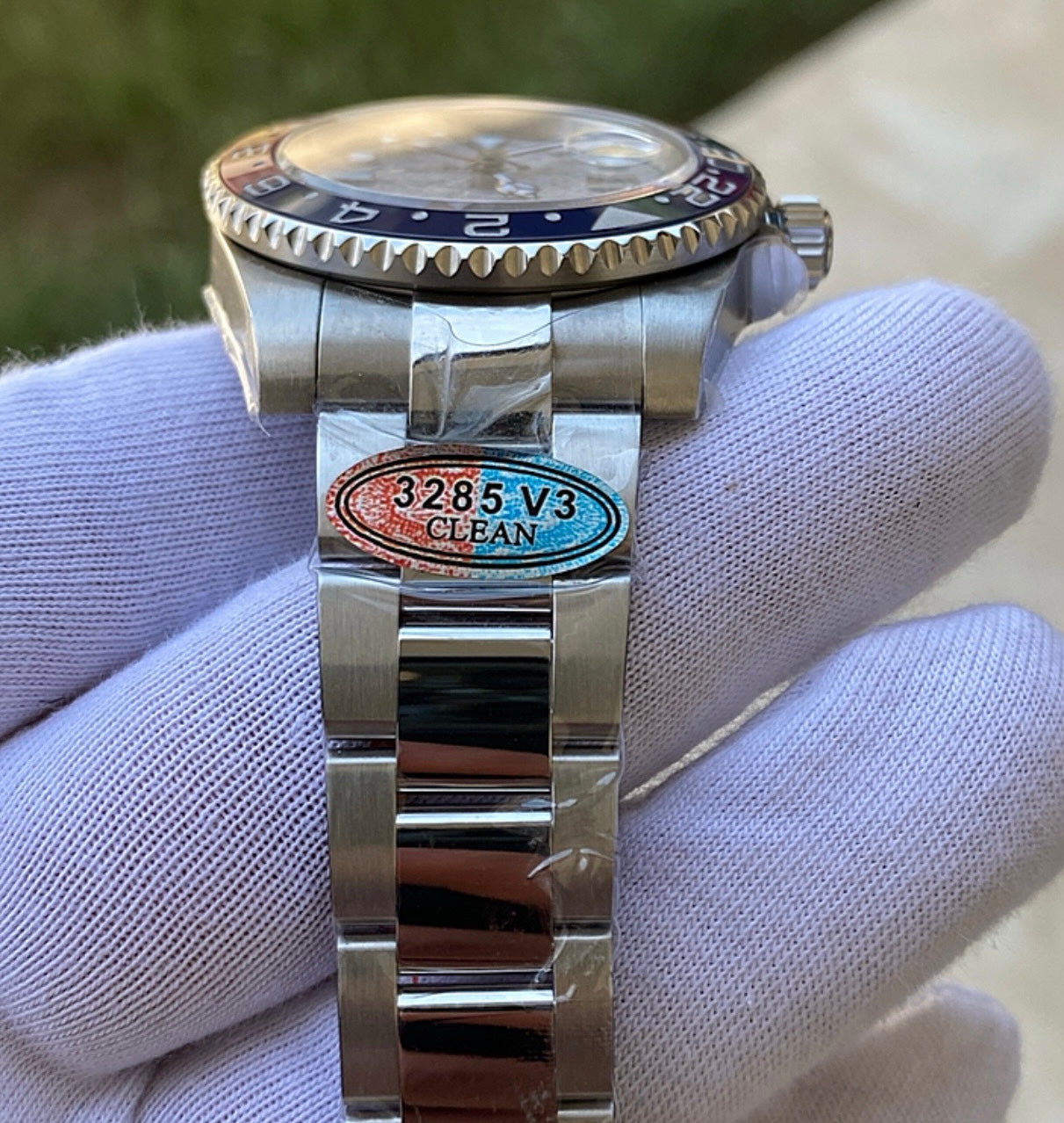 رولكس جي ام تي ببسي اصدار خاص مينا ماربل - كلين طبق الاصل ماكينة سويسري - قطعة نادرة