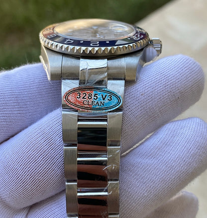 رولكس جي ام تي ببسي اصدار خاص مينا ماربل - كلين طبق الاصل ماكينة سويسري - قطعة نادرة