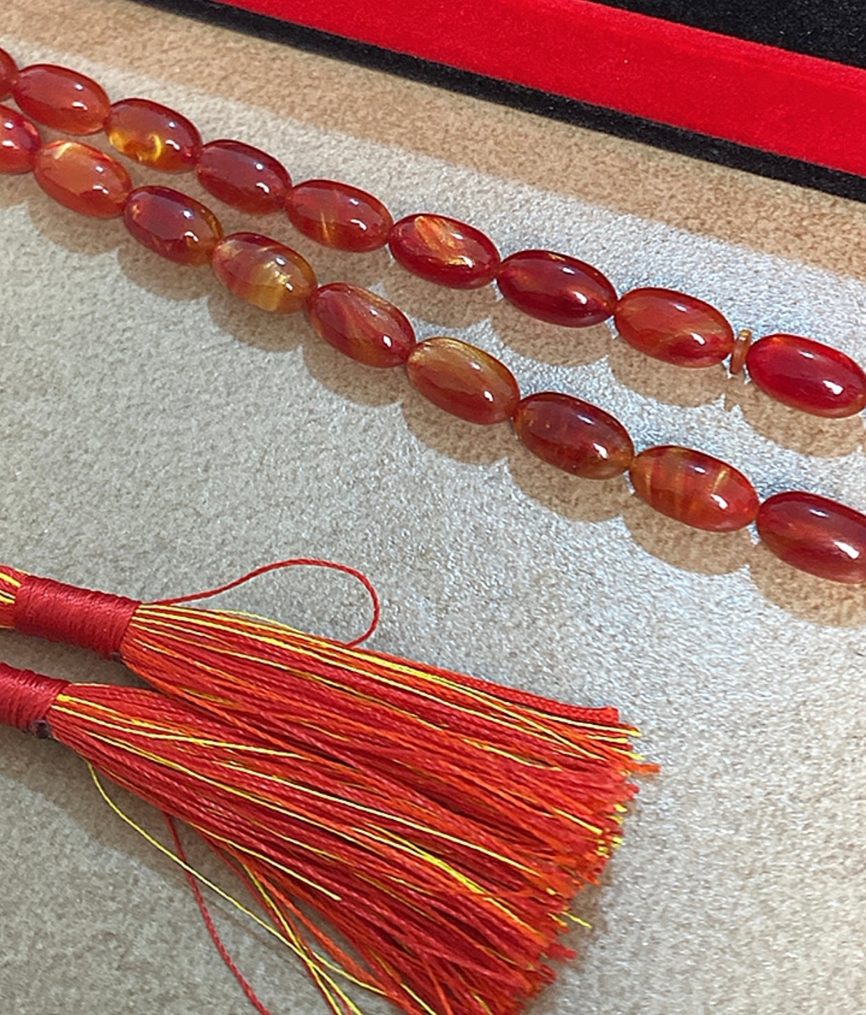 سبحة حجر سندلوس نقي ١٠٠٪؜  S17- متوفر قطعة واحدة من هذا التصميم