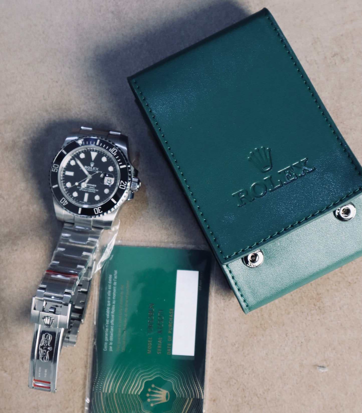 رولكس سابمارينر بلاك - كلين طبق الأصل لا تميز ابدا عن الاصلية