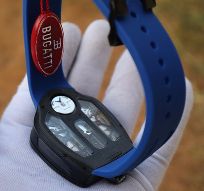 Jacob & Co - جاكوب بوجاتي شيريون كلين ستراب كحلي