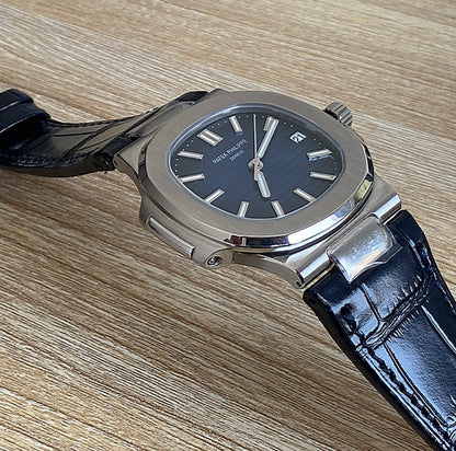 باتيك فيليب نوتلس كلين ٥٧١١ طبق الأصل جلد - نيلي