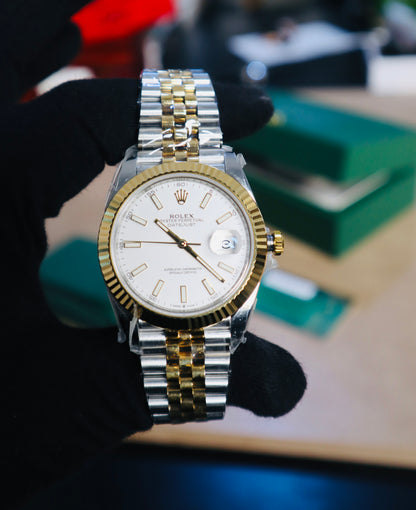 رولكس دايت جست كلين - جوبلي ستانلس و ذهب ١٨ طلاء - ماكينة سويسري طبق الاصل