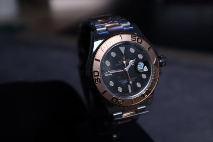 رولكس ياخت ماستر كلين طبق الأصل تو تون برونز ماكينة سويسري