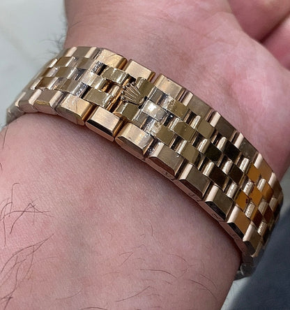 رولكس لاند دويلر روز جولد طوق الماسّ- قطعة مطابقة للأصلية فينيش و تشطيب مطابق للاصلية