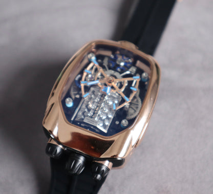 ( السعر بالاردني ٦٣٠ ) jacob & co bugatti chiron - اصدار كاين ماكينة سويسري صناعة يدوية من الداخل صناعة يدوي (Copy)