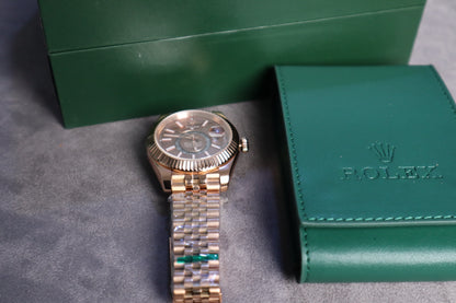 رولكس سكاي دولر جراند ماستر فول روز جولد - درجة اولى