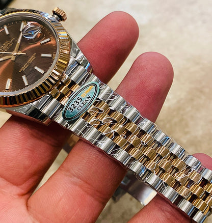 رولكس دايت جست مينا شوكليت جوبلي تو تون - كلين طبق الأصل ماكينة سويسري لا تفرق عن الأصلية