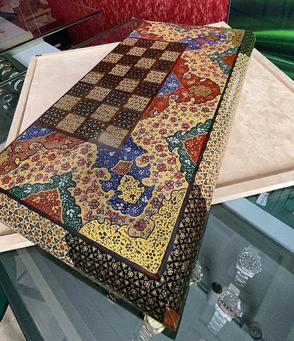 تحفة فنية صناعة يدوية - طاولي و شطرنج رسمة واحدة فقط يعني الحبة الوحيدة في العراق - احجار الطاولي و الشطرنج صناعة يدوي  بادق التفاصيل (t1)