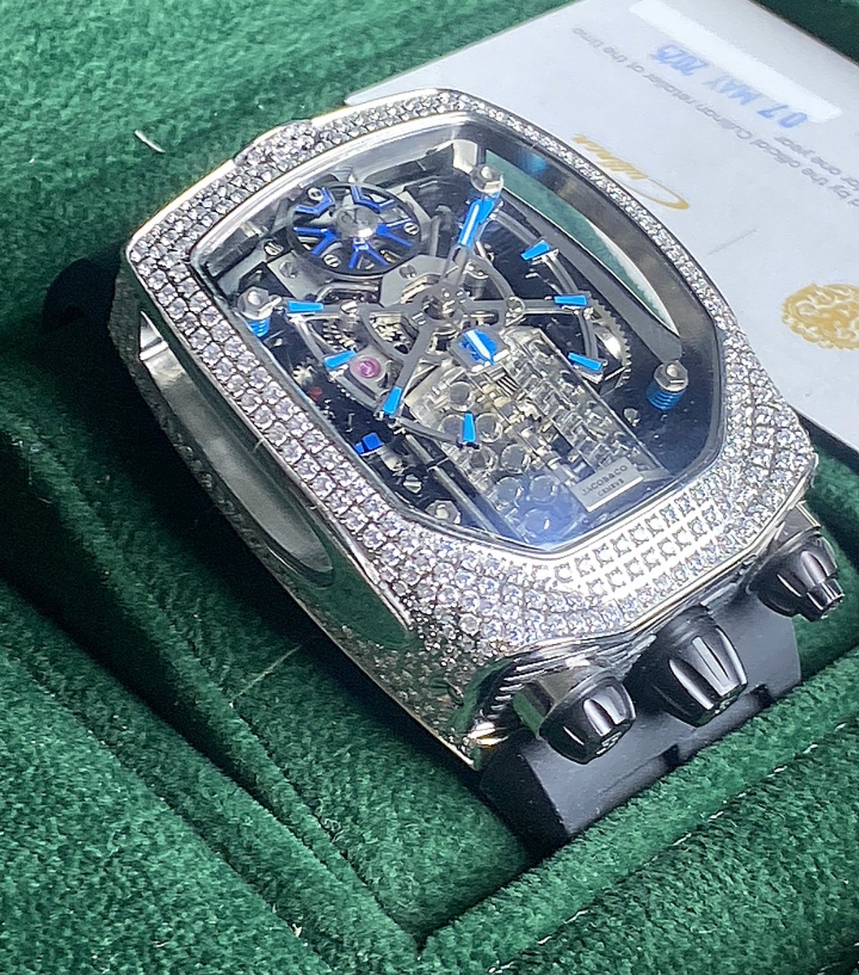 جاكوب اند كو بوجاتي ٢٠٢٥ فول دايموند - تشطيب الساعة عالي طبق الأصل - لوحدك لابسها في العراق