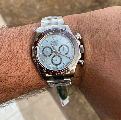 رولكس دايتونا ٢٠٢٥ كوزموجراف ايس بلو - كلين طبق الاصل ماكينة سويسري