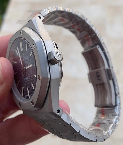 AP Royal Oak black 41 mm (كلين تايتل)