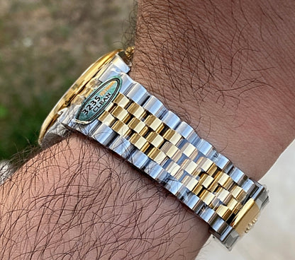 رولكس دايت جست سير جوبلي تو تون ( مستحيل تميزها بأيدك ) - كلين طبق الأصل - سيريال حقيقي  - ماكينة مطابقة للاصلية