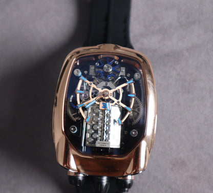 ( السعر بالاردني ٦٣٠ ) jacob & co bugatti chiron - اصدار كاين ماكينة سويسري صناعة يدوية من الداخل صناعة يدوي (Copy)